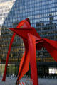 Flamingo sculpture by Alexander Calder in front of Federal Building. Chicago, IL.