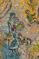 Marc Chagall's mosaic detail of couple with horse at Chase Tower. Chicago, IL.