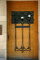 Details of James Charnley House front door. Chicago, IL.