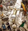 White Crucifixion painting by Marc Chagall at Art Institute of Chicago. Chicago, IL.
