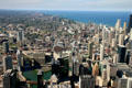 Northern Chicago skyline from Sears Tower. Chicago, IL.