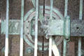 Entrance lock to Ryerson Tomb by Louis H. Sullivan. Chicago, IL.