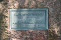 Tombstone of architect Daniel Hudson Burnham & wife Margaret Sherman Burnham in Graceland Cemetery. Chicago, IL.