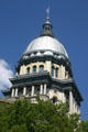 Dome of Illinois State Capitol. Springfield, IL.