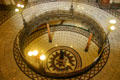 Floor of Illinois State Capitol rotunda. Springfield, IL.