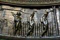 Relief of soldiers at a wooden fort in Illinois State Capitol. Springfield, IL.