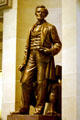 Statue of Abraham Lincoln at Illinois State Capitol. Springfield, IL.