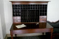 Desk used by Lincoln immediately after election to President in Lincoln-Herndon law office building. Springfield, IL.