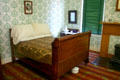 Abraham Lincoln's house guest bed, originally Lincoln's own bed. Springfield, IL.
