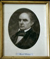 Engraving of Daniel Webster in Lincoln Home. Springfield, IL.