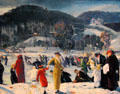 Love of Winter painting by George Wesley Bellows at Art Institute of Chicago. Chicago, IL.