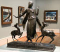 Dancer & Gazelles bronze sculpture by Paul Manship at Art Institute of Chicago. Chicago, IL.