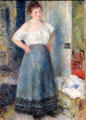 The Laundress painting by Auguste Renoir at Art Institute of Chicago. Chicago, IL.