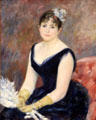 Madame Léon Clapisson painting by Auguste Renoir at Art Institute of Chicago. Chicago, IL.