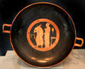 Greek terracotta red figure Kylix from Athens at Art Institute of Chicago. Chicago, IL.