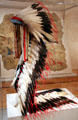 Cheyenne eagle feather war bonnet at Art Institute of Chicago. Chicago, IL.
