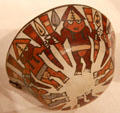 Nazca ceramic bowl depicting harvest dance from South Coast, Peru at Art Institute of Chicago. Chicago, IL.