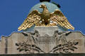 Golden eagle on Indiana State Capitol. Indianapolis, IN
