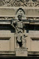 Blacksmith statue on State Capitol. Indianapolis, IN.