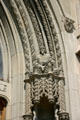 Gothic portal carvings of Scottish Rite Cathedral. Indianapolis, IN.