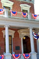 Front porch of Benjamin Harrison home. Indianapolis, IN.