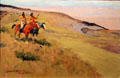 Top of the Bighorns painting by Frederic Sackrider Remington at Eiteljorg Museum. Indianapolis, IN.
