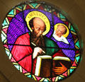 Evangelist Matthew window in Old Cathedral. Vincennes, IN.