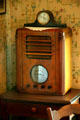 Radio in Eisenhower family house which remains unchanged from when Ike's mother died in 1946. Abilene, KS.
