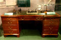 Desk used by Eisenhower at Columbia University, SHAPE headquarters & the White House at Eisenhower Museum. Abilene, KS.