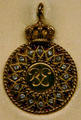 Gold, diamond & ruby pendant given by Prince Rainier of Monaco at Eisenhower Museum. Abilene, KS.