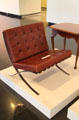Barcelona Chair by Ludwig Mies van der Rohe at Wichita Art Museum. Wichita, KS.