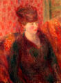 Young Woman Seated painting by William J. Glackens at Wichita Art Museum. Wichita, KS.