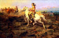 Pony Raid painting by Charles M. Russell at Wichita Art Museum. Wichita, KS.