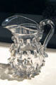 Lead glass blown pitcher in cleat pattern attrib. to New England Glass Co. at Wichita Art Museum. Wichita, KS.