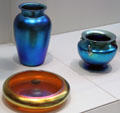 Steuben Aurene iridescent glass at Wichita Art Museum. Wichita, KS