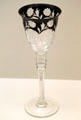Cut & engraved lead glass goblet by Frederic Carder of Steuben at Wichita Art Museum. Wichita, KS.