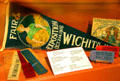 Wichita Fair & Exposition pennant with award ribbons at Sedgwick County Historical Museum. Wichita, KS.