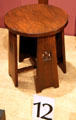Arts & Crafts stool at Sedgwick County Historical Museum. Wichita, KS.