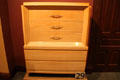 Blond chest by Stratford House Fine Furniture of New York at Sedgwick County Historical Museum. Wichita, KS.