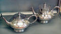 Tea service by Meriden Britannia Co. of Meriden, CT at Sedgwick County Historical Museum. Wichita, KS.