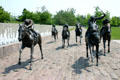 Thoroughbred Park horse race sculptures. Lexington, KY.