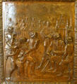 O'Reilly introduces the Law of the Indies bronze door panel in Louisiana State Capitol. Baton Rouge, LA.