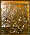 The making of sugar by De Bore bronze door panel in Louisiana State Capitol. Baton Rouge, LA.