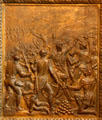 Battle of New Orleans bronze door panel in Louisiana State Capitol. Baton Rouge, LA.