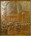 Reception given to Lafayette bronze door panel in Louisiana State Capitol. Baton Rouge, LA.