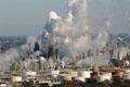 Chemical complex north of Louisiana State Capitol Park. Baton Rouge, LA.