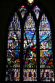 Stained glass window of Palm Sunday in St. James Episcopal Church. Baton Rouge, LA.