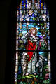 Stained glass window of Christ as shepherd in St. James Episcopal Church. Baton Rouge, LA.