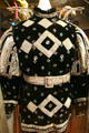 Detail of Mardi Gras black & white costume at Louisiana State Museum. Baton Rouge, LA.