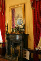 Fireplace in dining room of Hermann Grima House. New Orleans, LA.